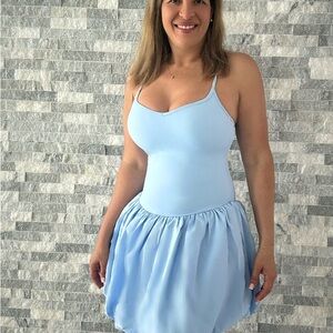 Elegant Blue Mini Dress